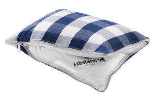 Hastens checked travel pillow