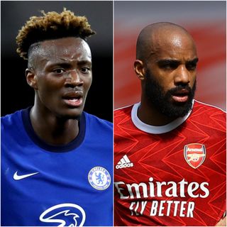 Tammy Abraham and Alexandre Lacazette