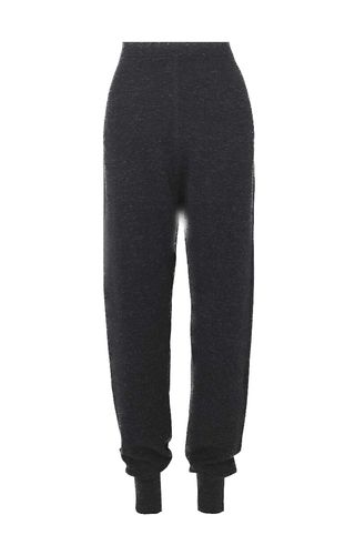 Knitted tapered track pants