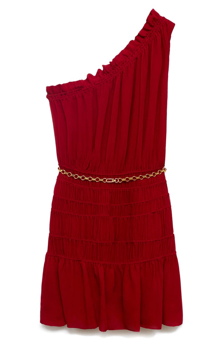 Belted Asymmetric Minidress
