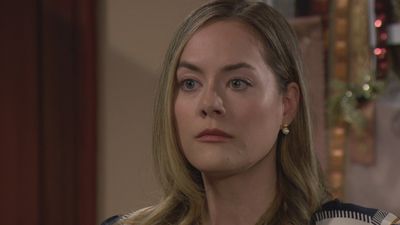 Hope (Annika Noelle) looks concerned in The Bold and the Beautiful