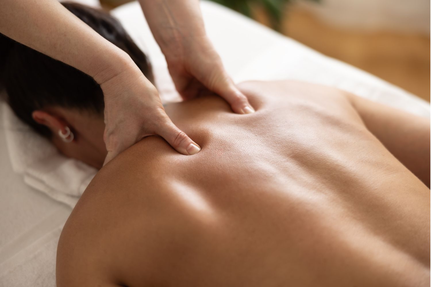woman getting a massage