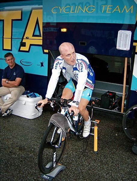 Leipheimer warming up good as he went on to storm to second place for the stage and GC.