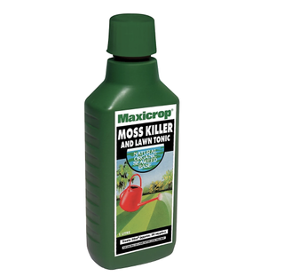 Product cut out image of a bottle of concentrated Moss killer 1L