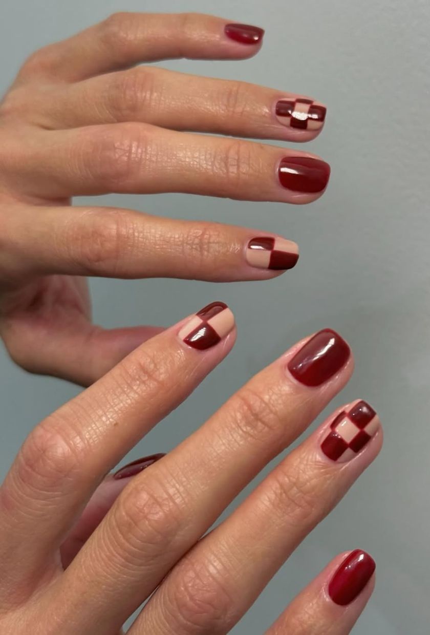 @nailartbyqueenie - Chic Red Nail Designs