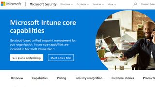 Website screenshot for Microsoft Intune (October 2024)