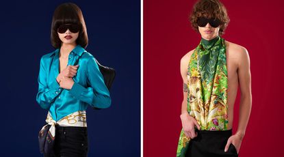 Gucci Art of Silk silk scarf campaign