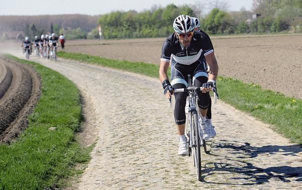 Fabian Cancellara and his Leopard Trek teammates prep for Sunday's Paris-Roubaix.