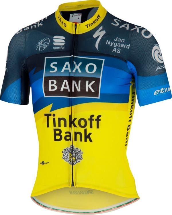 The new Saxo Bank Tinkoff team kit