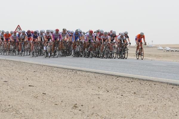 The bunch faced winds again today in Qatar