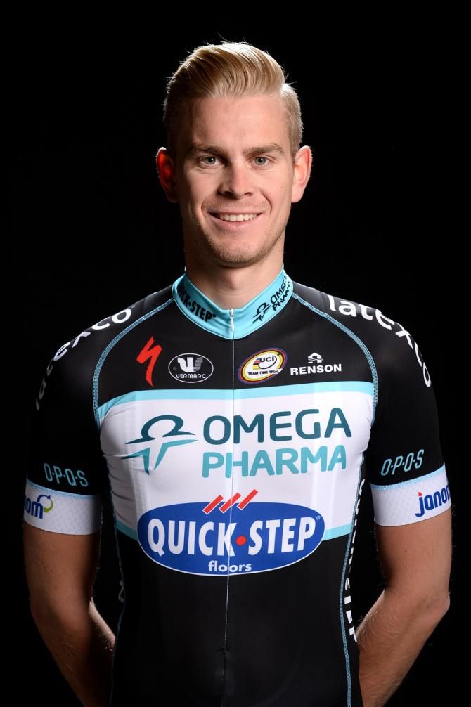 Julian Vermote in the new team kit