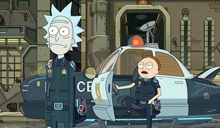 Cop Rick Cop Morty Rick And Morty Adult Swim