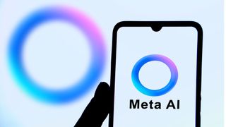 Meta AI logo on a phone
