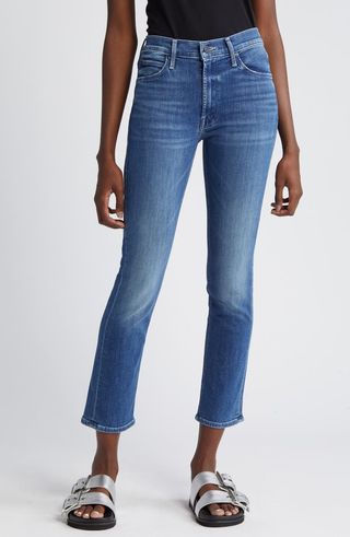 the Dazzler Mid Rise Ankle Straight Leg Jeans