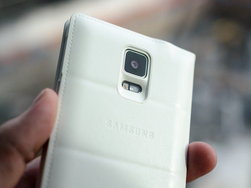 Galaxy Note 4 S-View Qi charging back