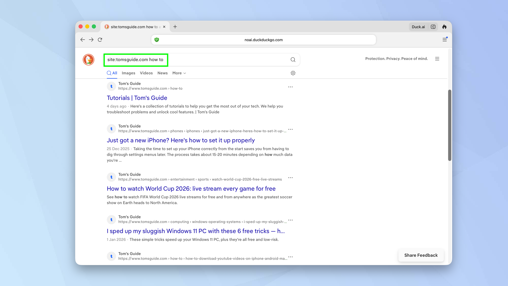چگونه هنگام استفاده از NoAI از DuckDuckGo بیشترین بهره را ببرید؟