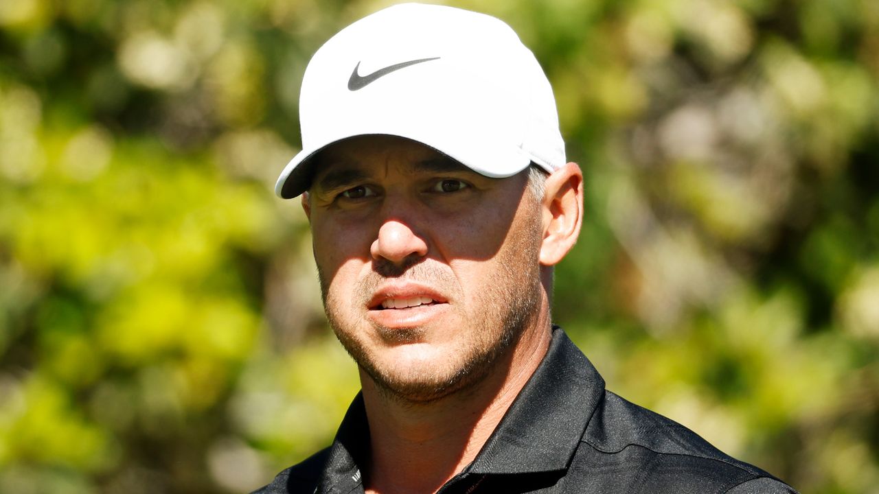 Brooks Koepka competes at the 2022 Genesis Invitational Pro-Am