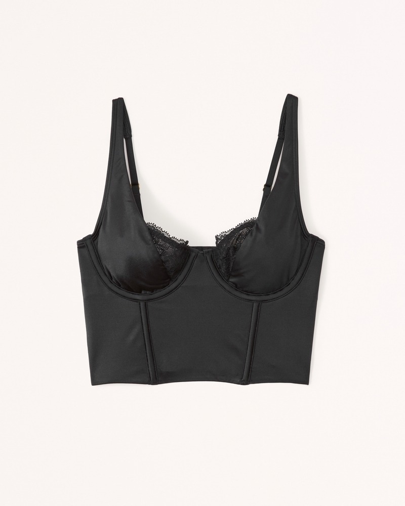 Abercrombie Lace and Satin Balconette Corset