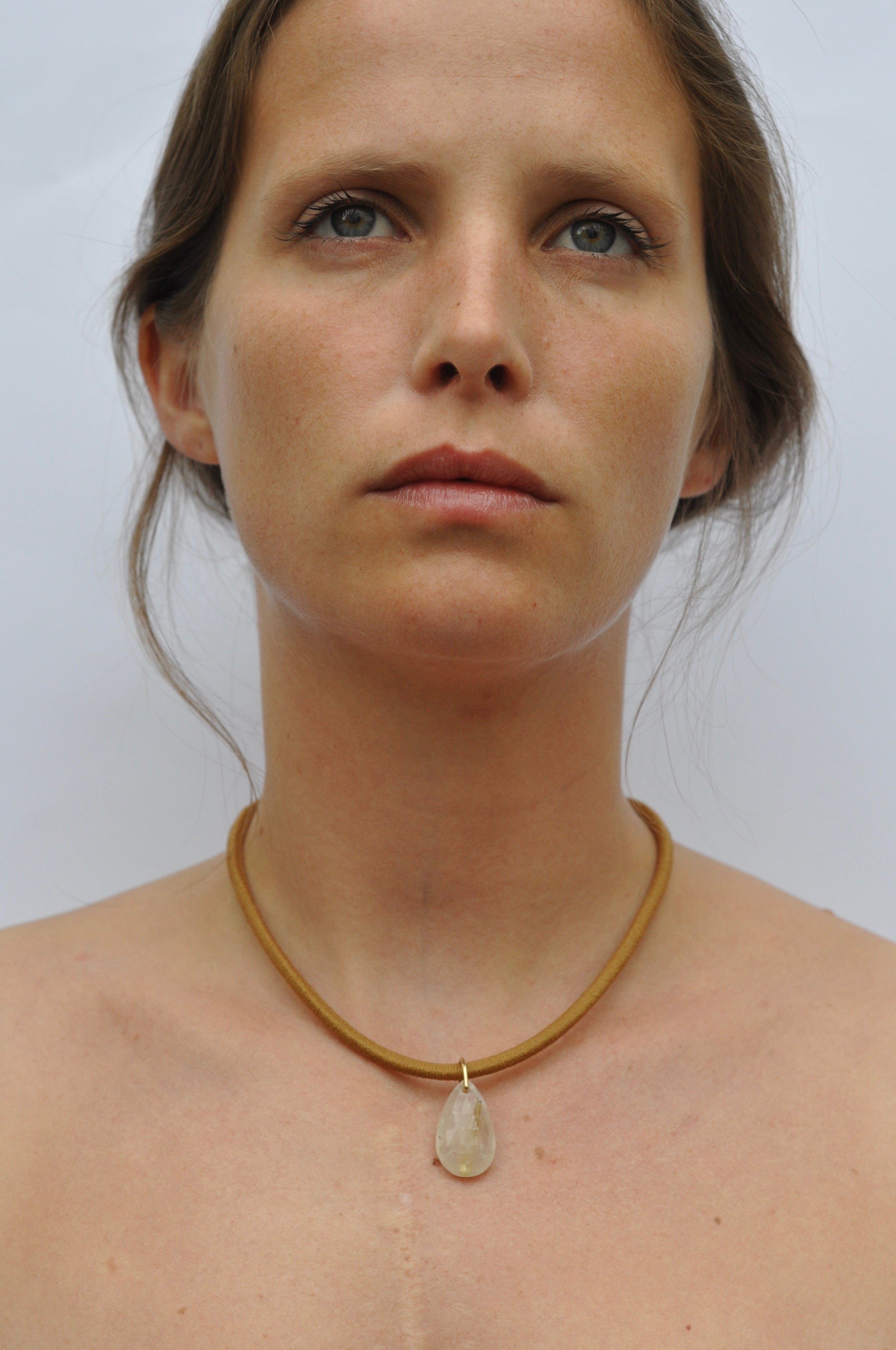 Petite Rutilated Quartz Drop Cord