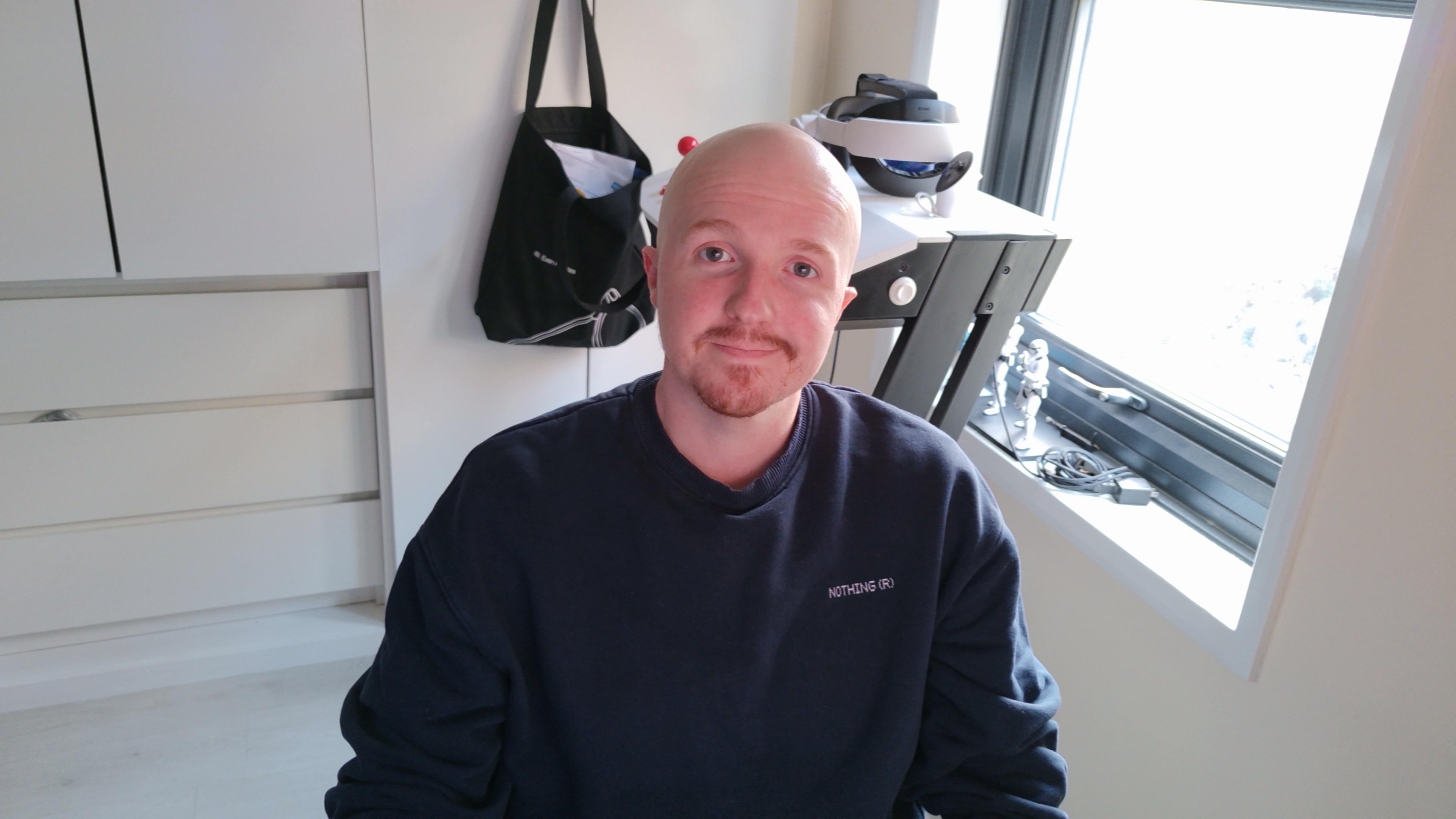 Picture of person taken using Obsbot Tiny 3 webcam