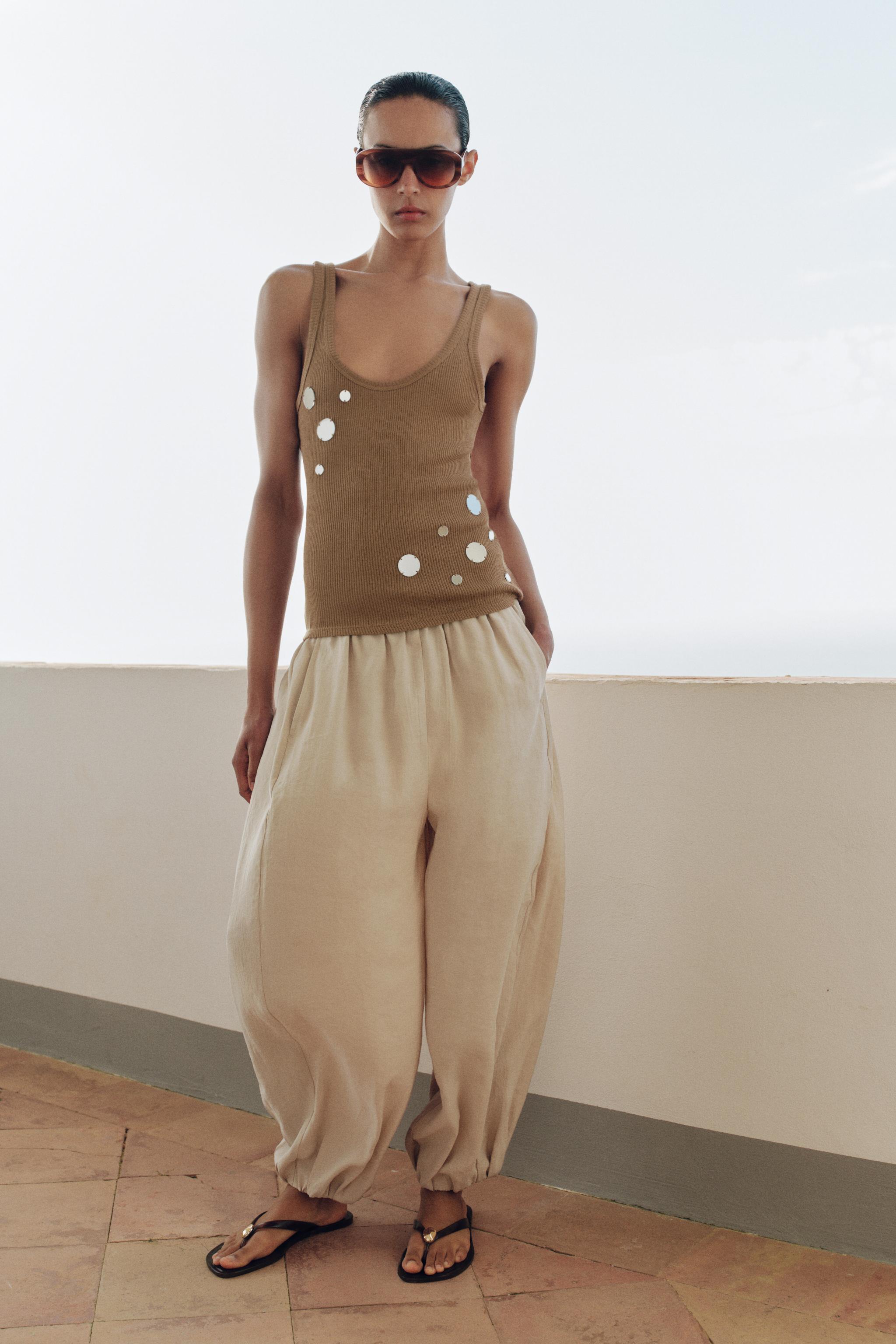 Sarouel Trousers With Elastic Waist