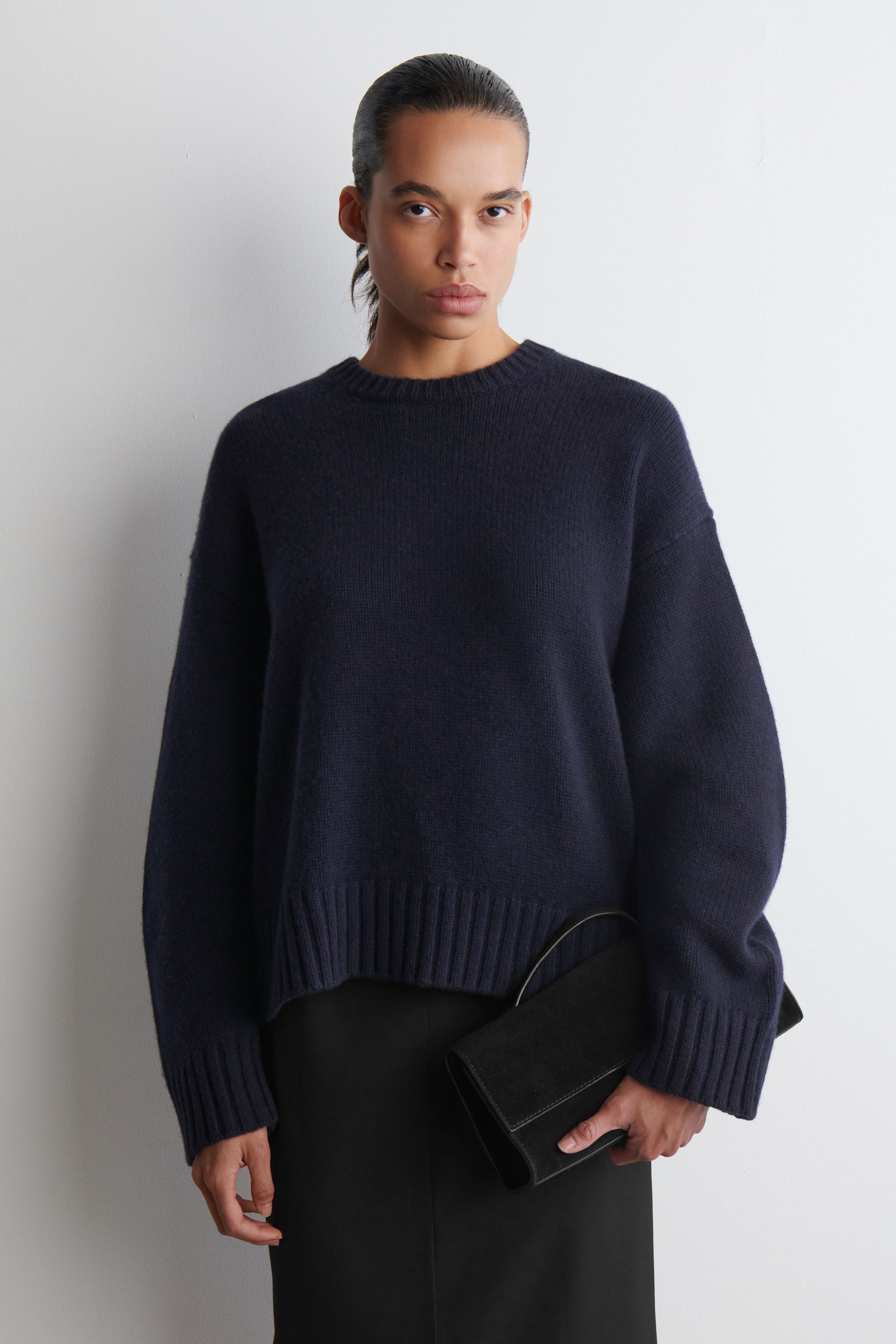 Chunky Pure Cashmere Crew-Neck Sweater
