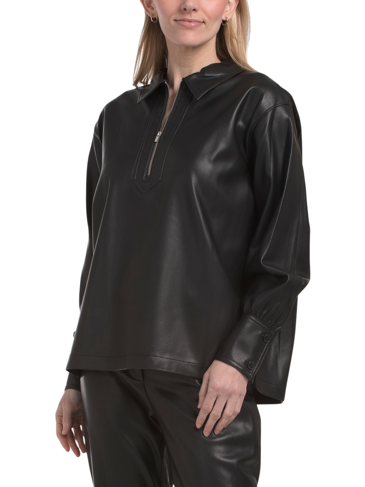 Rebecca Taylor, Vegan Leather Pull Over Top