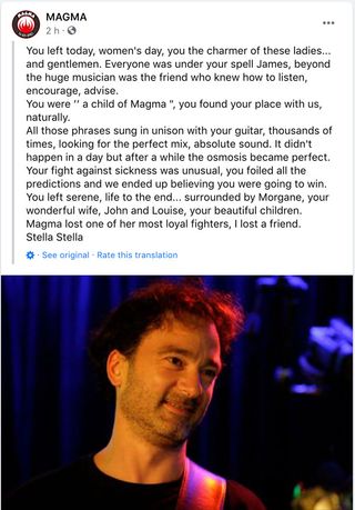 Screenshot of Magma post on Facebook