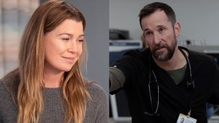 Meredith Grey and Dr. Robby side by side 