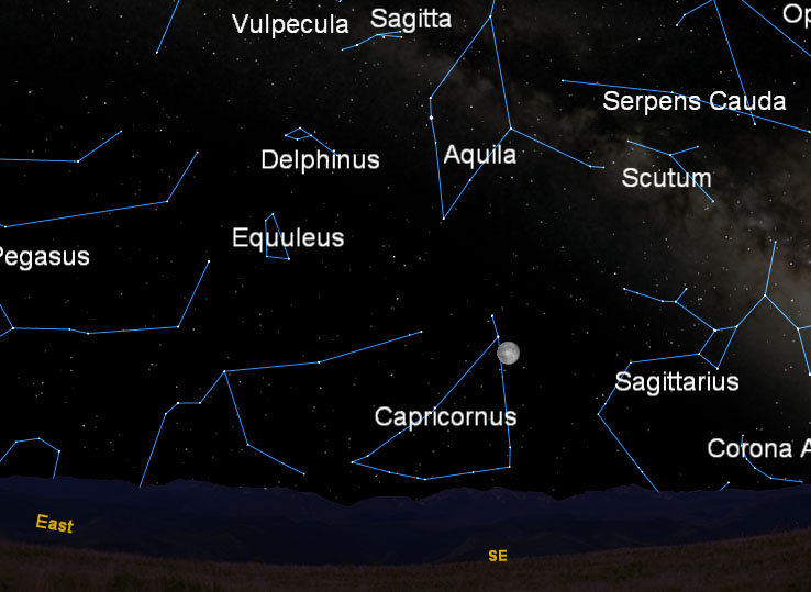 Full moon map for July 2011