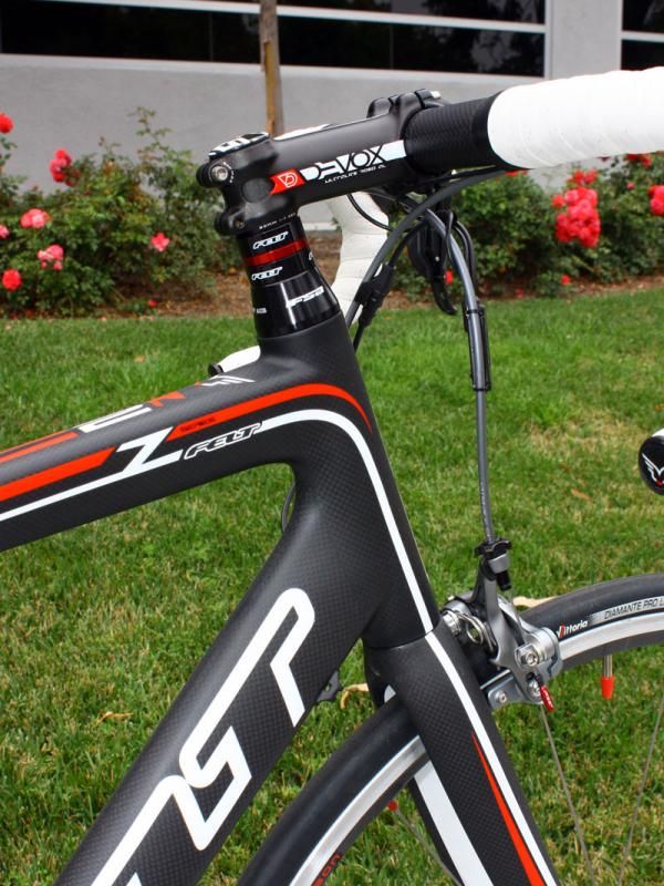 Longer head tubes and taller bar heights characterize Felt's popular Z-series.
