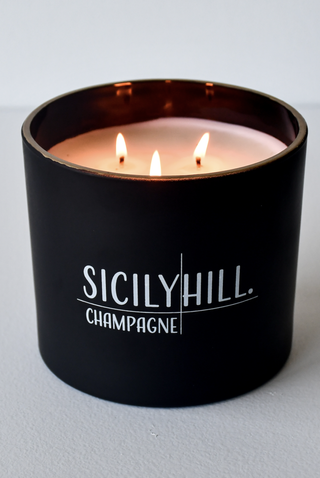 champagne scented candle