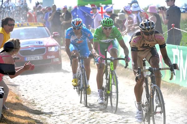 Alessandro Petacchi (Lampre) doesn't do Paris-Roubaix for a good reason.