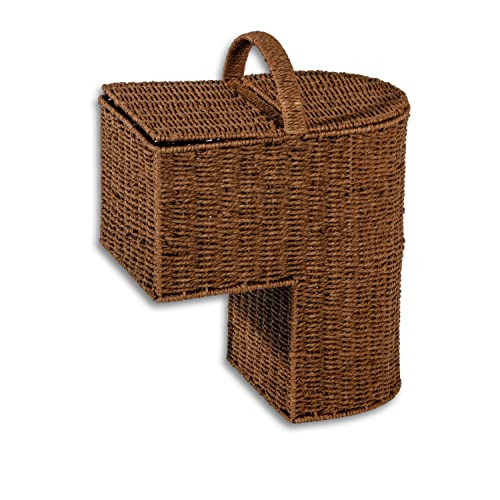 Trademark Innovations 15.25&quot; Storage Stair Basket With Handle