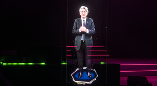 HYPERVSN Holographic Human featuring Thierry Breton, EU Commissioner, Wows the Crowds at Italian Tech Week.