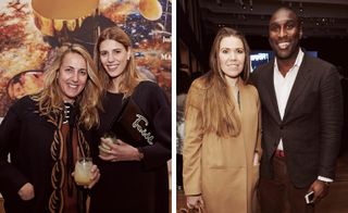 From left: Wallpaper's Designer of the Year joint winner Patricia Urquiola and her daughter Giulia Migliavacca; designer Fiona Barratt-Campbell and Sol Campbell