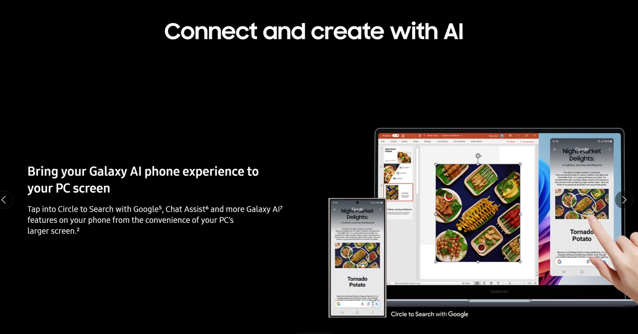 Samsung Galaxy Book / Galaxy AI pairing