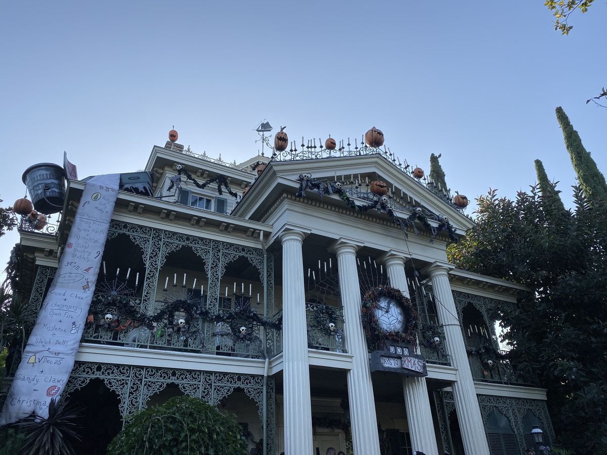 Haunted Mansion Holiday exterior