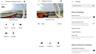 Yale Smart Outdoor Camera review: Yale Home app screenshots