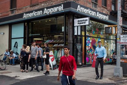 American Apparel store. 