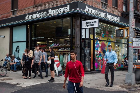 American Apparel store. 