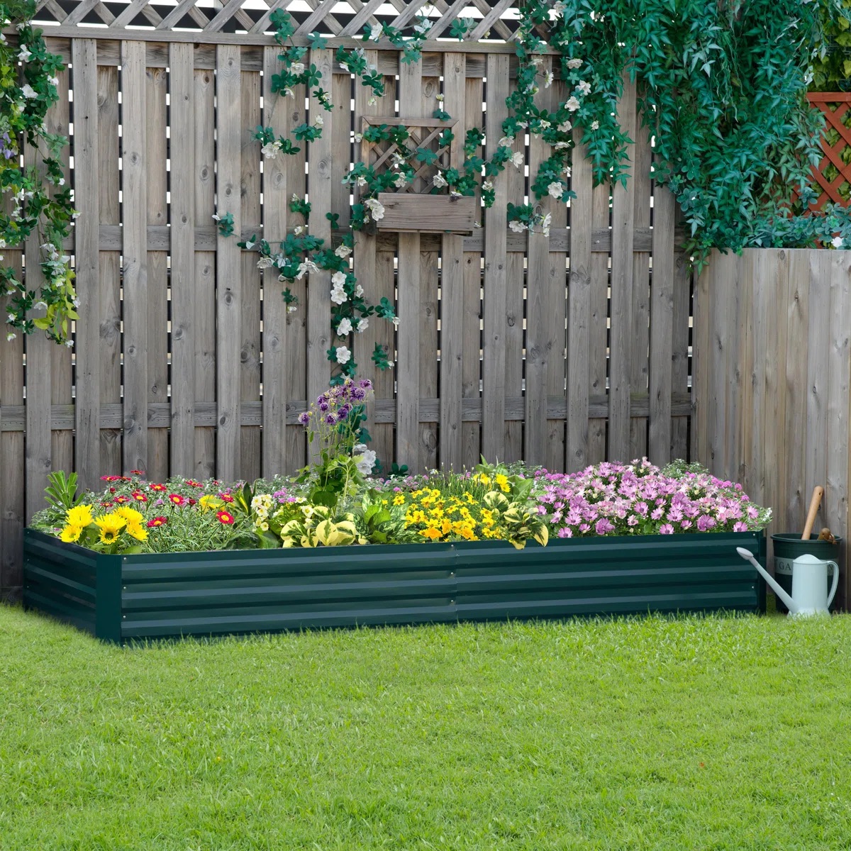 Sol 72 Outdoor, 96" Galvanized Raised Bed