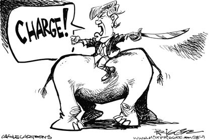 Political cartoon U.S. Trump Republican