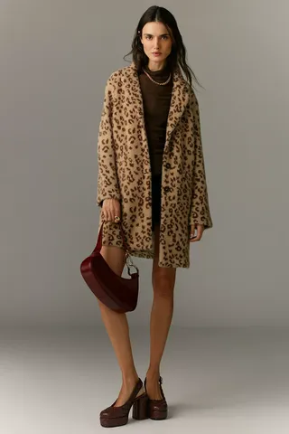 Sanctuary Hometown Fuzzy Knit Coat