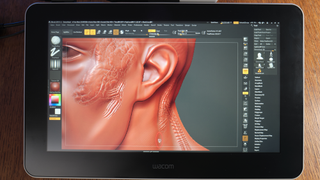 Wacom screen with ZBrush open