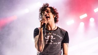 Matthew Healy of The 1975 performs at St Jerome's Laneway Festival 
