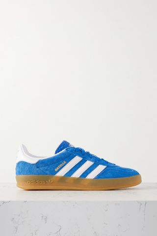 Gazelle Indoor Leather-Trimmed Suede Sneakers