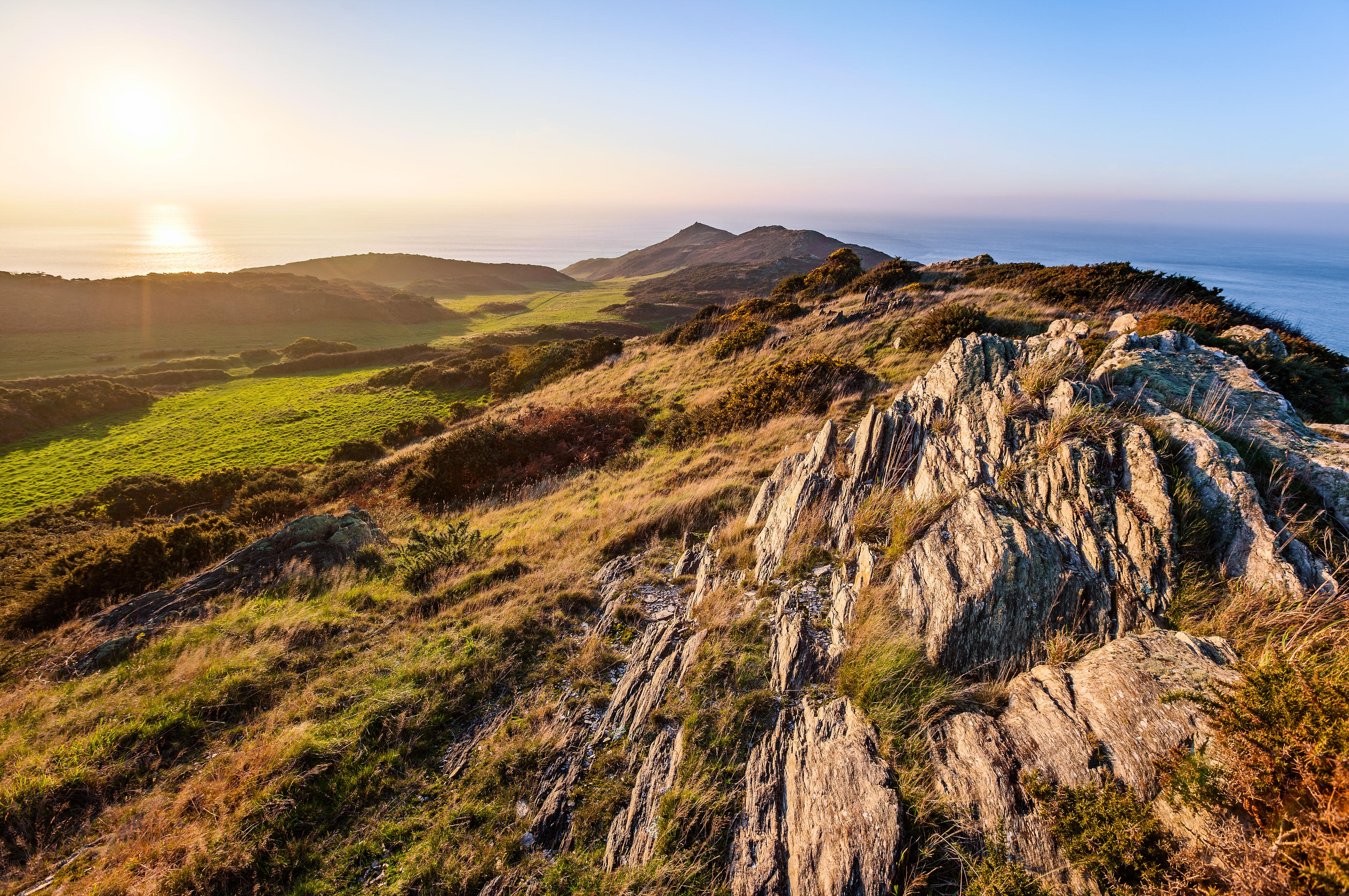 PICTURE OF THE DAY: Morte Point in North Devon. The name — &#039;Death Point&#039; in French — alludes to the fact that this part of the coast has an infamous part in history due to the number of shipwrecks. Five ships alone were wrecked here in the space of a few months in the winter of 1852. The most famous wreck, however, carried a cargo of live pigs. Many managed to swim to shore, living on seaweed until they were rescued. The beach where they made their colony was named &#039;Grunta Beach&#039; in tribute to their tenacity.