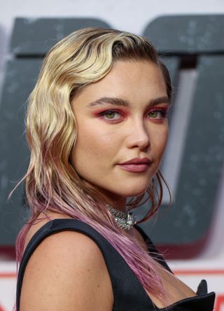 Florence Pugh attends the "Black Widow" UK Film Premiere in 2021