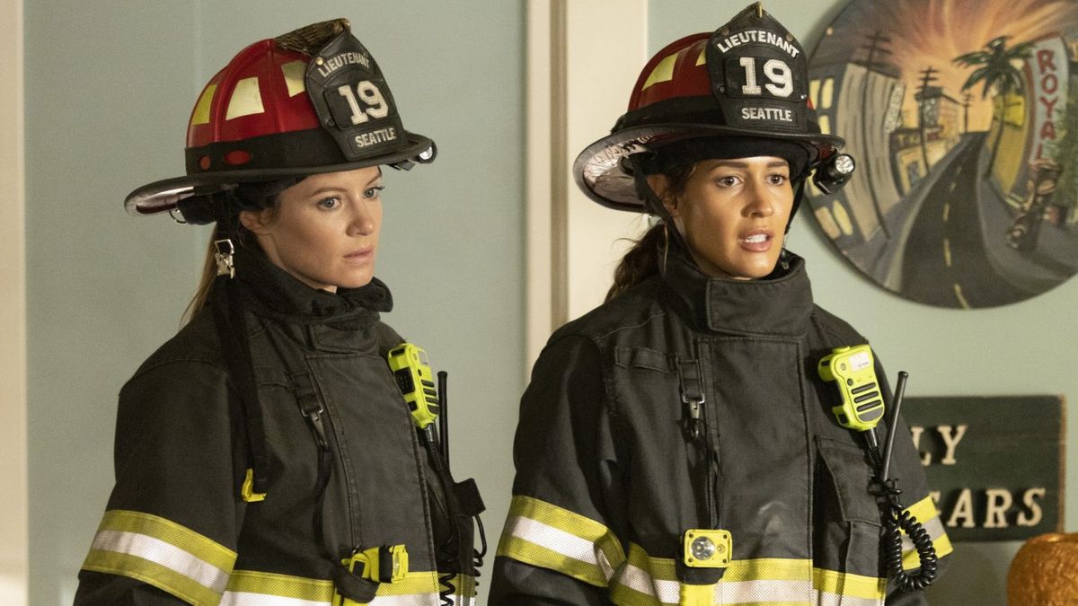 Jaina Lee Ortiz and Danielle Savre on Station 19.